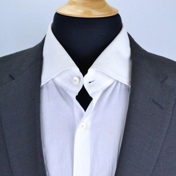 Samuelsohn Recent Solid Gray 100% Wool Sport Coat - Picture 2 of 7